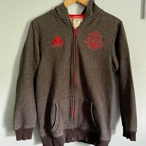 ☘️ Adidas Toronto Football Club TFC MLS Zip Up Hoodie